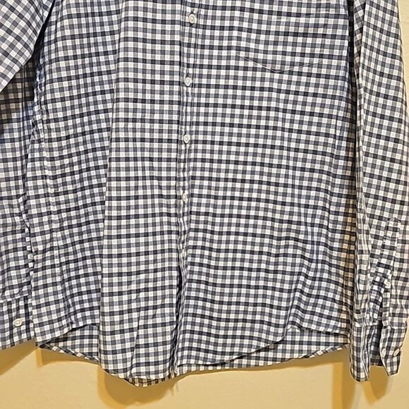 RODD GUNN Sports fit Check Long Sleeve Button Front Blue Sports Fit Shirt Men L - Picture 2 of 9